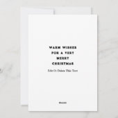 サッカークリスマスホリデーカード シーズンカード (裏面)