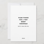 サッカークリスマスホリデーカード シーズンカード (裏面)