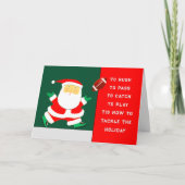 サッカークリスマスホリデーカード シーズンカード (正面)