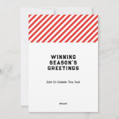 サッカークリスマスホリデーカード シーズンカード (裏面)