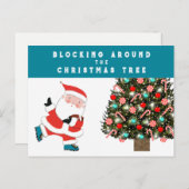 サッカークリスマスホリデーカード シーズンポストカード (正面/裏面)