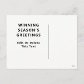 サッカークリスマスホリデーカード シーズンポストカード (裏面)