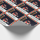 サッカークリスマスホリデーギフトラッピング紙 ラッピングペーパー (角)