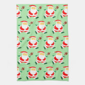 サッカークリスマスホリデーギフト キッチンタオル (縦)