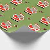 サッカークリスマスホリデーギフト ラッピングペーパー (角)