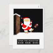 サッカークリスマスホリデー葉書 シーズンポストカード (正面/裏面)