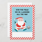 サッカークリスマス シーズンカード (正面/裏面)