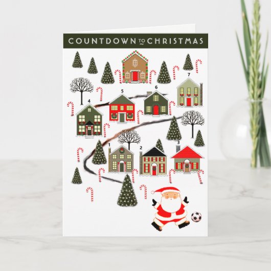 サッカークリスマス シーズンカード (正面)