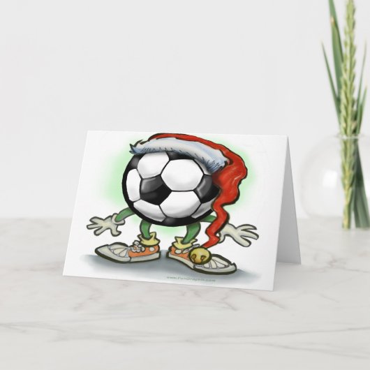 サッカークリスマス シーズンカード (正面)