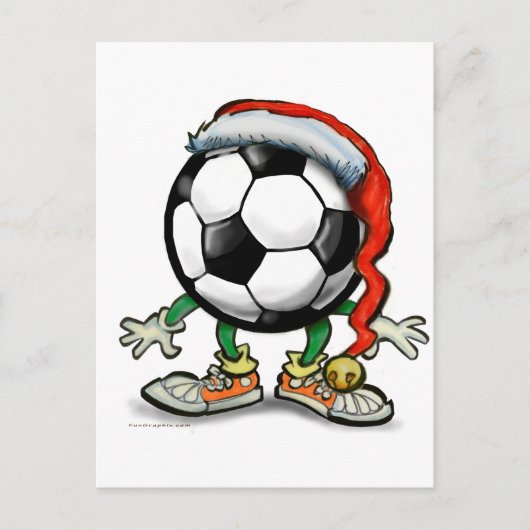 サッカークリスマス シーズンポストカード (正面)