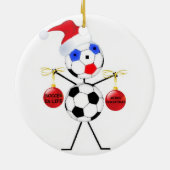 サッカークリスマス セラミックオーナメント (裏面)