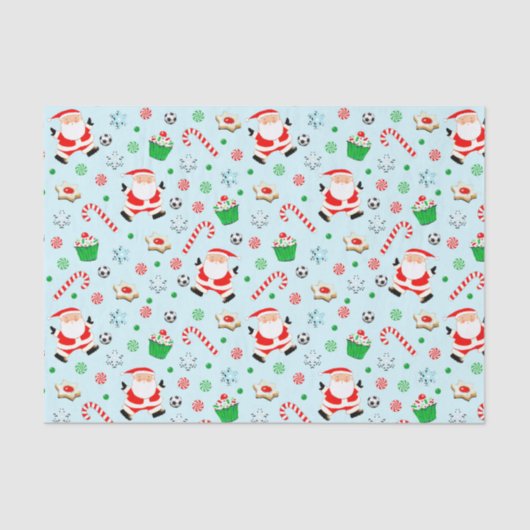 サッカークリスマス ティッシュペーパー 薄葉紙 (正面)