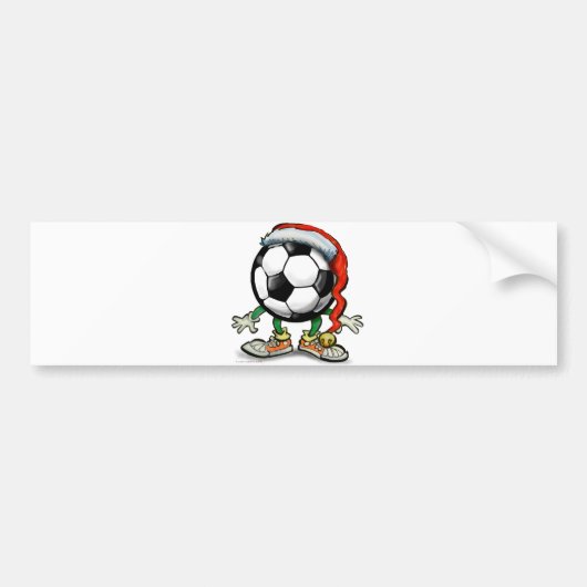 サッカークリスマス バンパーステッカー (正面)