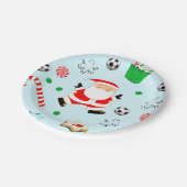 サッカークリスマス ペーパープレート (アングル)