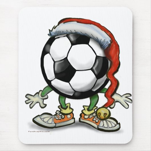 サッカークリスマス マウスパッド (正面)