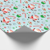 サッカークリスマス ラッピングペーパー (角)