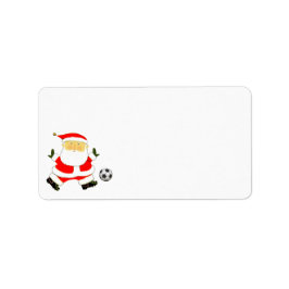 サッカークリスマス ラベル