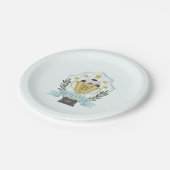 サッカークレスト ペーパープレート (アングル)