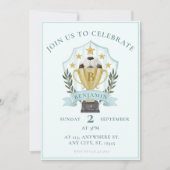 サッカークレスト 招待状 (正面)