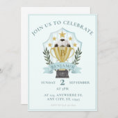 サッカークレスト 招待状 (正面/裏面)