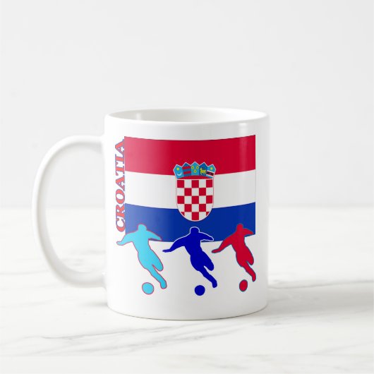 サッカークロアチア コーヒーマグカップ (左)
