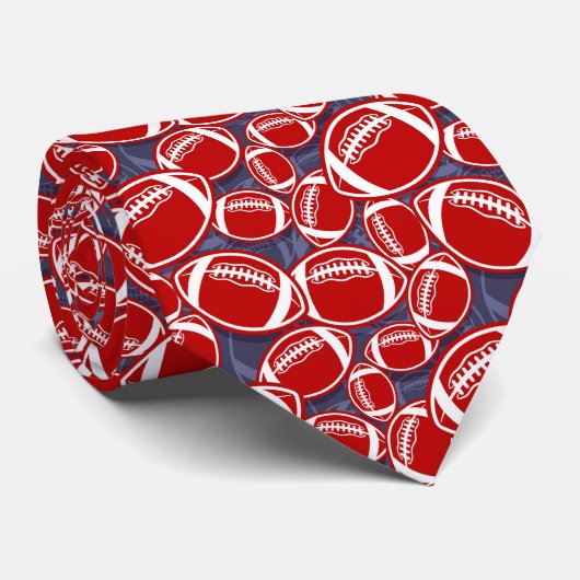 サッカークールのスポーツ模様 ネクタイ (ロール)