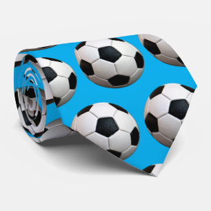 サッカークールの模様 スポーツ ネクタイ