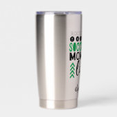 サッカークールの母パーソナライズされた生の母の日 保温保冷タンブラー (正面)