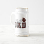 サッカークールスポーツパパワードアート ビールジョッキ (正面左)