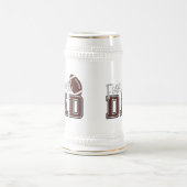 サッカークールスポーツパパワードアート ビールジョッキ (中央)