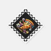 サッカークールピザパーティー スタンダードカクテルナプキン (角)