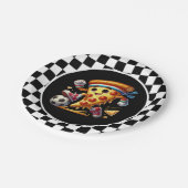 サッカークールピザパーティー ペーパープレート (アングル)