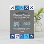 サッカークールブルーバーバルミツワー招待状 招待状 (スタンド正面)