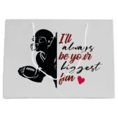 サッカークール選手の最大のファンパーティー ラージペーパーバッグ (正面)