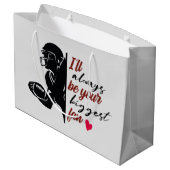 サッカークール選手の最大のファンパーティー ラージペーパーバッグ (裏面アングル)