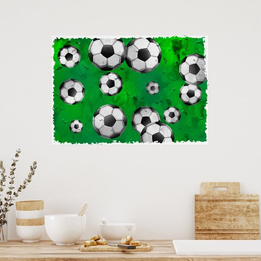 サッカーグランジ ポスター (キッチン)