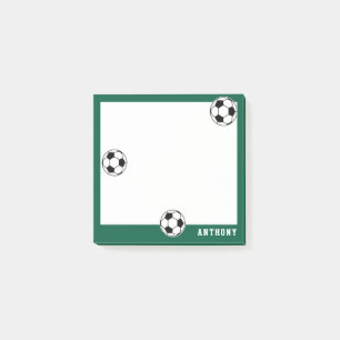 サッカーグリーン パーソナライズ キッズ バックトゥスクール ポストイット