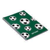 サッカーグリーン 個人名入り キッズ バックトゥスクール ノートブック (右側)