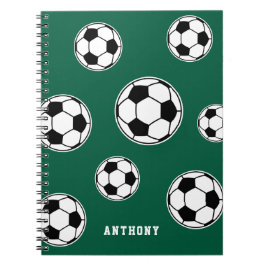 サッカーグリーン 個人名入り キッズ バックトゥスクール ノートブック