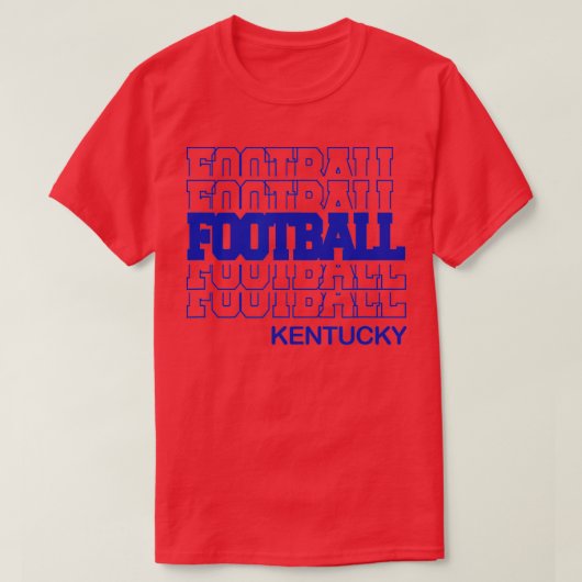 サッカーケンタッキーモダンインスタックレタリング Tシャツ (デザイン正面)