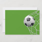 サッカーゲームの誕生日招待カード 招待状 (裏面)