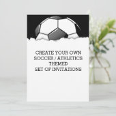 サッカーゲームをテーマにした招待状 招待状 (スタンド正面)