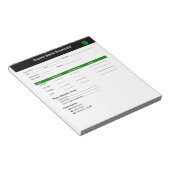 サッカーゲームスコアカード ノートパッド (アングル)