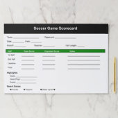 サッカーゲームスコアカード ペーパーパッド (インサイチュ)