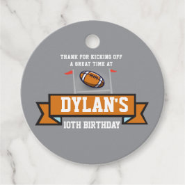 サッカーゲームスポーツ子供の誕生日パーティー フェイバータグ