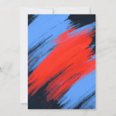 サッカーゲームタイムマンアダルト誕生日招待状 招待状 (裏面)