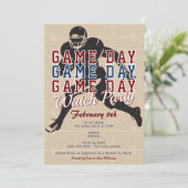 サッカーゲームデイスポーツビッグウォッチパーティー 招待状 (スタンド正面)