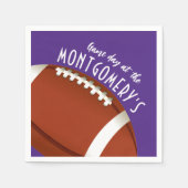 サッカーゲームデイパープル スタンダードカクテルナプキン (正面)