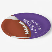 サッカーゲームデイパープル ペーパープレート (アングル)