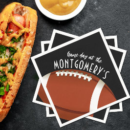 サッカーゲームデイブラック スタンダードカクテルナプキン